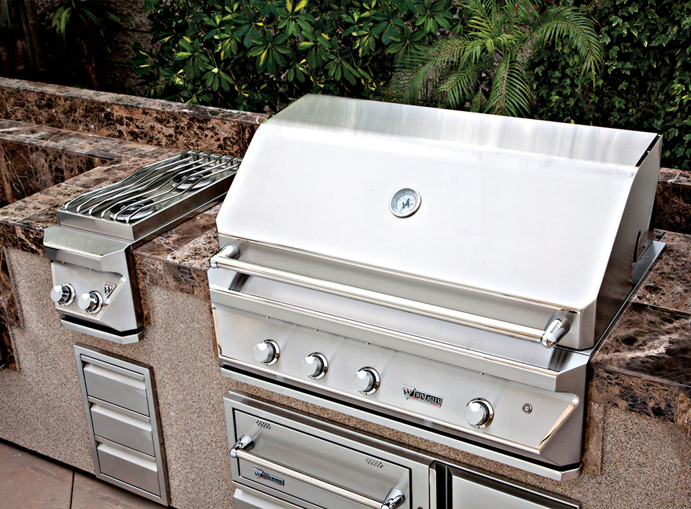 Outdoor kitchen shop burners